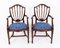 Vintage Hepplewhite Revival Armchairs, 1980s, Set of 2 18