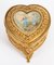 Antique French Ormolu Heart Shaped Jewellery Casket Box, 19th Century 6