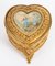 Antique French Ormolu Heart Shaped Jewellery Casket Box, 19th Century, Image 6