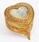 Antique French Ormolu Heart Shaped Jewellery Casket Box, 19th Century 5