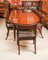 Antique Regency Concertina Action Dining Table & Chairs, 19th Century, Set of 11 2