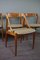 Vintage Danish Model 16 Dining Chairs by Johannes Andersen for Uldum Møbelfabrik, Set of 4 2