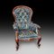 Victorian Scroll Frame Armchair in Mahogany, Image 1