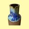 Danish Blue Dripping Ceramic Pottery Vase, 1950s 4