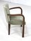 Art Deco Sessel aus Holz & Samt, 1930er 3