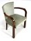 Art Deco Sessel aus Holz & Samt, 1930er 2
