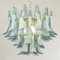Murano Glass Blue and White Color Petal Suspension Lam, Italy, 1990s, Image 6