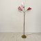 Mid-Century Floor Lamp in Brass with Three Movable Arms, 1952, Image 1