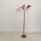 Mid-Century Floor Lamp in Brass with Three Movable Arms, 1952 3