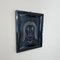 Felix Bachmann, Black Portrait of a Woman, 2022, Acrylic on Wood, Framed 2