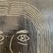 Felix Bachmann, Ritratto nero di donna, 2022, Acrilico su legno, Incorniciato, Immagine 3