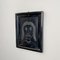 Felix Bachmann, Portrait de Femme Noir, 2022, Acrylique sur Bois, Encadré 5