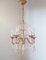 Italian Pink Crystals Chandelier, 1950s, Image 1