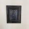 Felix Bachmann, Black Portrait of a Man, 2022, Acrylic on Wood, Framed, Image 1