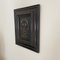 Felix Bachmann, Black Portrait of a Man, 2022, Acrylic on Wood, Framed 5