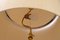 Vintage Tripod Floor Lamp in Brass with Wild Silk, 1960s 10