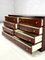 Wooden and Brass Chest of Drawers, 1970s 4