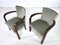 Art Deco Wood and Velvet Armchairs, 1930s, Set of 2, Image 3