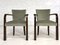 Art Deco Wood and Velvet Armchairs, 1930s, Set of 2, Image 6