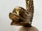 Vintage Brass and Marble Dolphin Table Lamp, France, 1950s 5