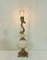 Vintage Brass and Marble Dolphin Table Lamp, France, 1950s, Image 3