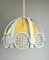 Wicker, Rattan and Fabric Pendant Light, 1960s, Image 18