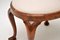 Antique Queen Anne Style Burr Walnut Stool, 1890s, Image 5