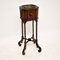 Antique Oak Barley Twist Jardiniere Planter Stand, 1890s 2