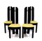 Postmodern High Back Chairs from Mørkøv Møbelindustri Aps, 1980s, Set of 4 4