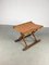 Fully Restored Vintage Danish Poul Hundevad Folding Footstool in Oak and Leather Seat, 1960s, Image 8