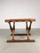 Fully Restored Vintage Danish Poul Hundevad Folding Footstool in Oak and Leather Seat, 1960s 7