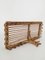 Italian Bamboo and Rattan Wall-Mounted Console, 1960s 10