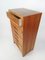 Vintage Oak and Birch Wood Office Tallboy Chest of Drawers, 1960s, Image 12