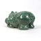 Big Green Ceramic Statue of Hippopotamus, Image 3