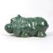 Big Green Ceramic Statue of Hippopotamus 2