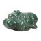 Big Green Ceramic Statue of Hippopotamus 1