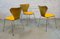 Sedie da pranzo vintage di Arne Jacobsen per Fritz Hansen, set di 3, Immagine 7