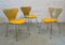 Vintage Dining Chairs by Arne Jacobsen for Fritz Hansen, Set of 3 2