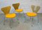 Sedie da pranzo vintage di Arne Jacobsen per Fritz Hansen, set di 3, Immagine 1