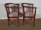 Art Deco Beech Living Room Bench and Chairs, 1940s, Set of 4 19