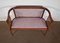 Art Deco Beech Living Room Bench and Chairs, 1940s, Set of 4 6