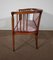 Art Deco Beech Living Room Bench and Chairs, 1940s, Set of 4, Image 11