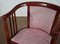 Art Deco Beech Living Room Bench and Chairs, 1940s, Set of 4, Image 16