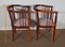 Art Deco Beech Living Room Bench and Chairs, 1940s, Set of 4 31