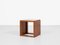 Tables d'Appoint Cube Mid-Century en Teck, Danemark, Set de 3 1