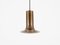 Curve B1101 Pendant Lamp in Brass Colour attributed to Nico Kooy for Raak, 1972 2