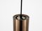 Curve B1101 Pendant Lamp in Brass Colour attributed to Nico Kooy for Raak, 1972 5