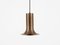 Curve B1101 Pendant Lamp in Brass Colour attributed to Nico Kooy for Raak, 1972 3
