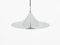 Chrome Semi Hanging Lamp attributed to Claus Bonderup & Torsten Thorup 4