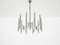 Orbit Chandelier in Metal and White attributed to Gaetano Sciolari, 1970s 6